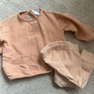 ZARA baby bundle 9-12 months- TWO sweatshirts + pants